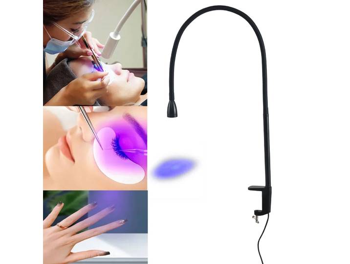 Lampe de polymérisation colloïdale UV USB, interrupteur au pied, manucure, sèche-ongles, lampe de polymérisation pour cils et sourcils, greffage de colle