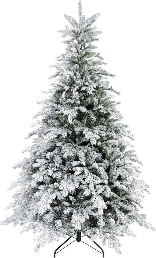 HOMCOM Kunstkerstboom Sneeuwboom Groen - Hoogte: 180 cm