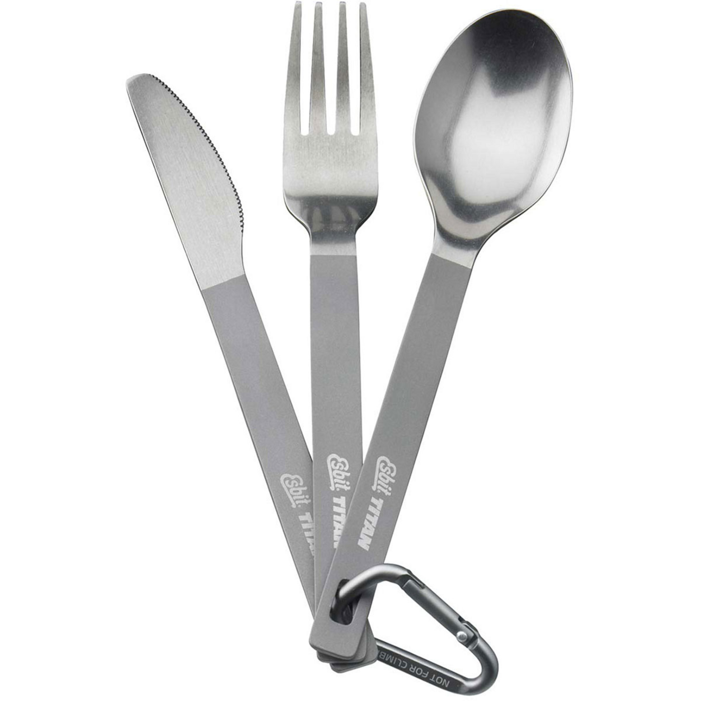 Esbit Titan Besteck-Set mit Karabiner und Campinggeschirr Camping