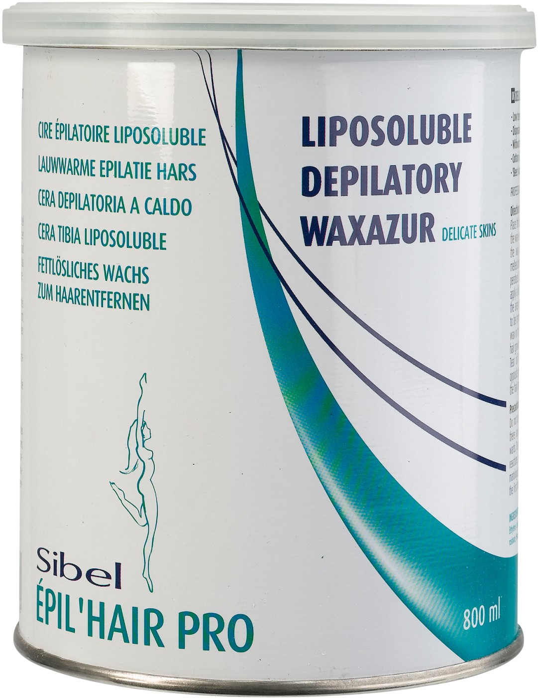 Sibel Čpil’hair pro Fettlöslisches Feinwachs Epilierwachs - WAX'Azur 800 ml SN-7410372