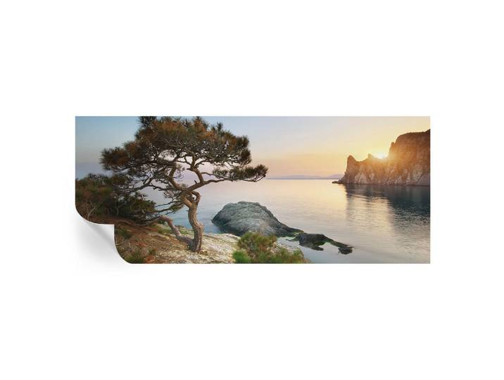Wallfluent Fototapete 250x104 cm - Friedliche Natur, Blau, 250x104 cm, Tapeten & Wandverkleidungen, Fototapeten