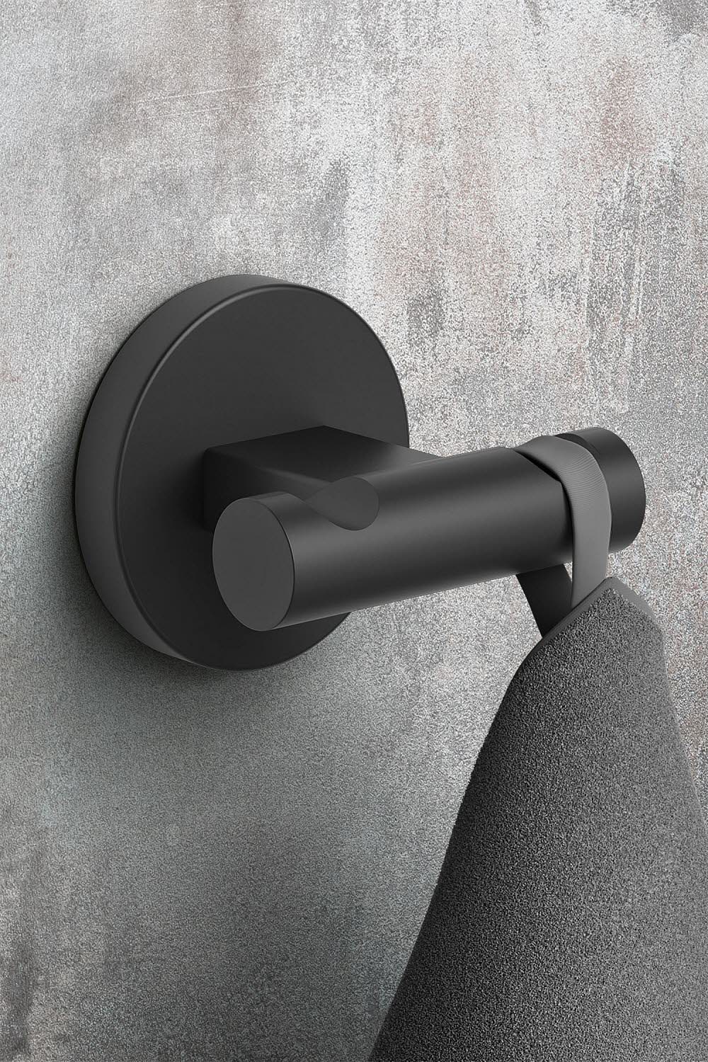 ZACK SCALA Doppel-Handtuchhaken, Accessoires, 40855, schwarz