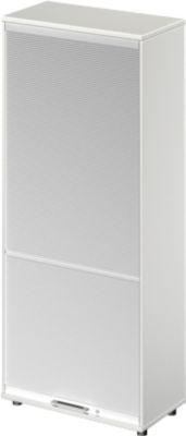 Schäfer Shop Genius Vertikal-Rollladenschrank TETRIS WOOD, 4,5 OH, H 1910 mm, Höhe inkl. Gleiter, lichtgrau