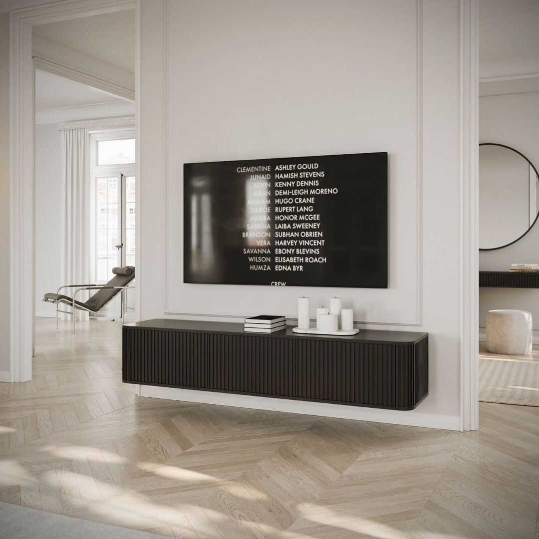 Ebern Designs TV 163 cm Black 65"