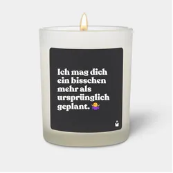Chatty Candles, Duftkerzen, Duftkerze Flowery Ich mag dich ein bisschen mehr als ursprünglich geplant.