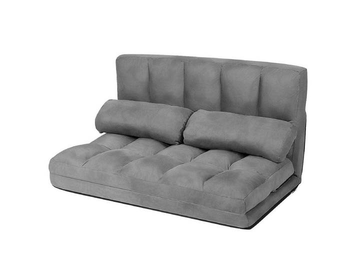 COSTWAY Schlafsofa, mit Bettfunktion, 2 Sitzer,klappbar, 180x113cm