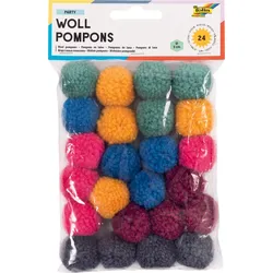 folia Pompons farbsortiert