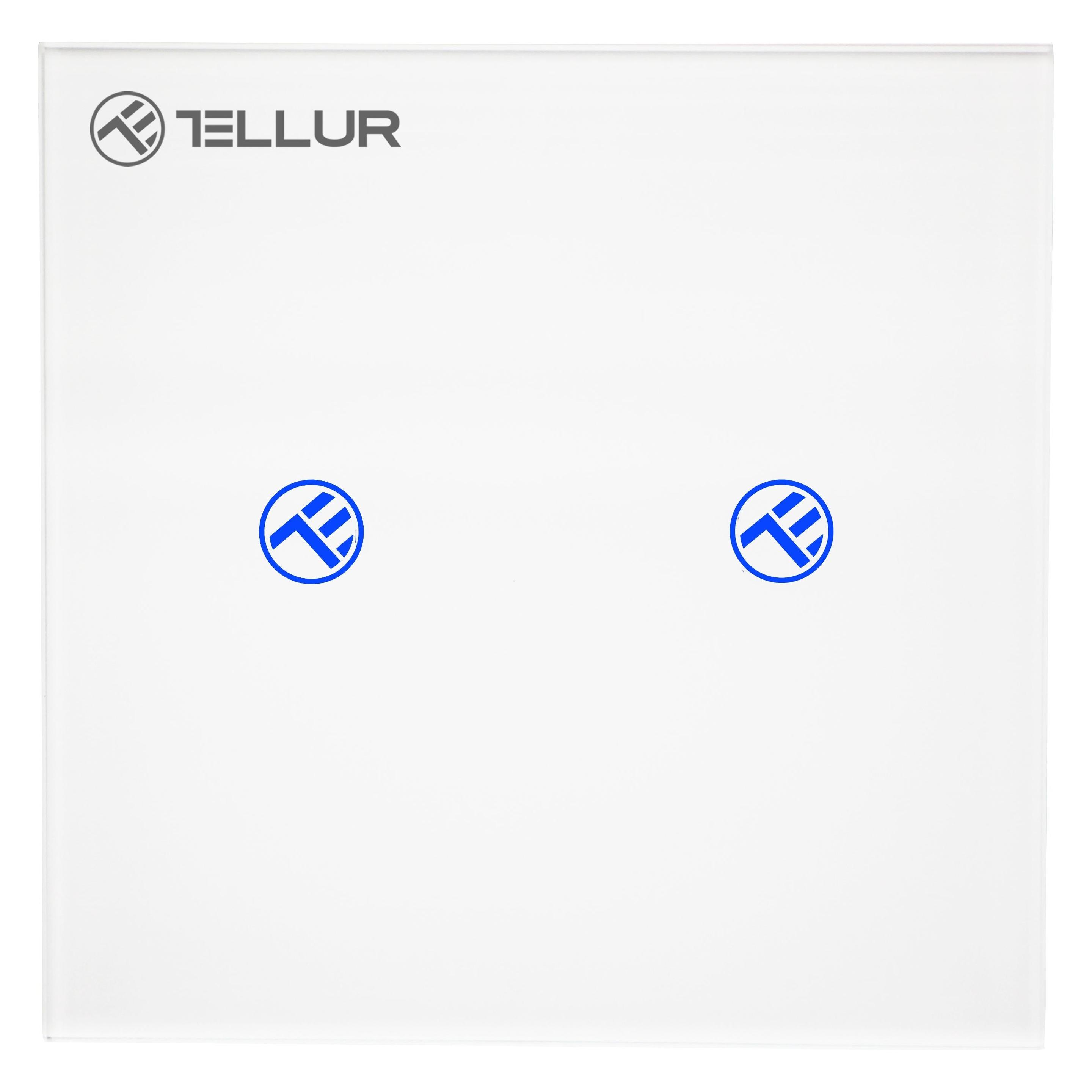 Tellur Smart WiFi switch, SS2N 2 port 1800W 10A (TLL331491)