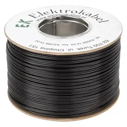 Elektro-Plast SMYp Lautsprecherkabel 2 x 1,5 mm schwarz 100 m (0.18 m, 1.50 mm2), Lautsprecherkabel, Schwarz