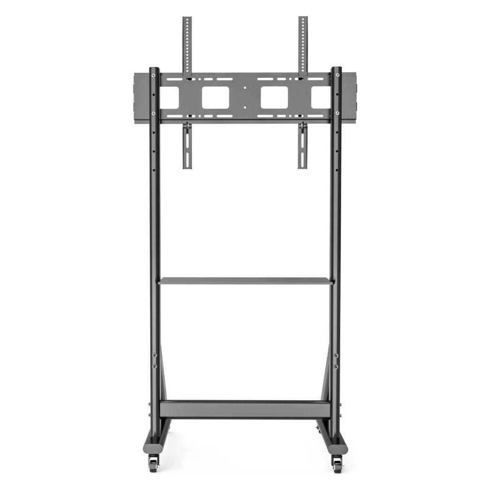 Techly EFB TV Wagen fur LCD/LED TV 139,7cm 55Zoll - 254cm 100Zoll einstellbare Höhe mit einer Ablage (120 kg, 55" - 100") (ICA-TR7412)