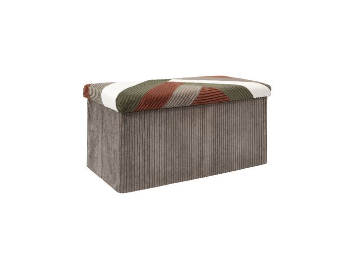 Banc-coffre pliable patchwork - Blancheporte