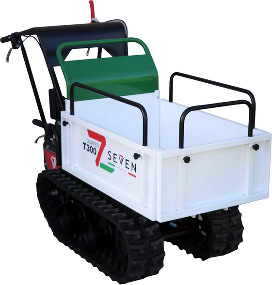 Raupendumper Seven Italy T300 GX-E - ausdehnbare Mulde - Elektrostarter - Tragfähigkeit 300 kg