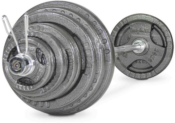 bodymax 150kg Cast Weight Kit with 7ft Bar