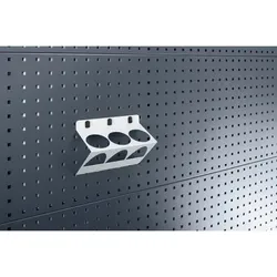 Dosenhalter bis 68mm 3 Aufnahmen-RAL7035
