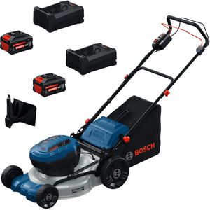 Bosch Rasenmäher PRO GRA18V2-46SP, Akku, 2x 18V / 5,5 Ah, 2 Akkus, 2 Ladegeräte, 46 cm, Korb 60 Liter