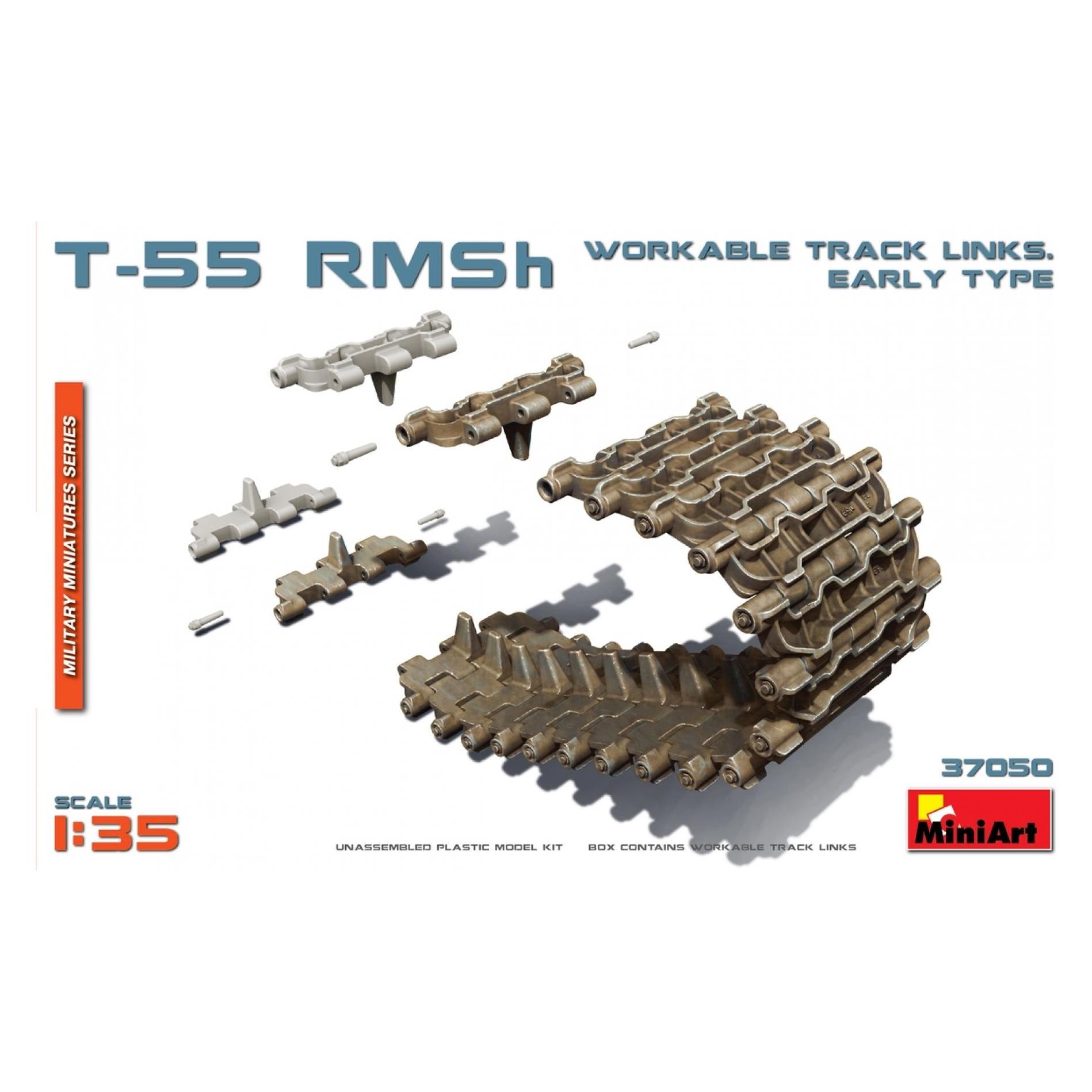 Mini art T-55 RMSh Workable Track Links.Early Typ (37050)