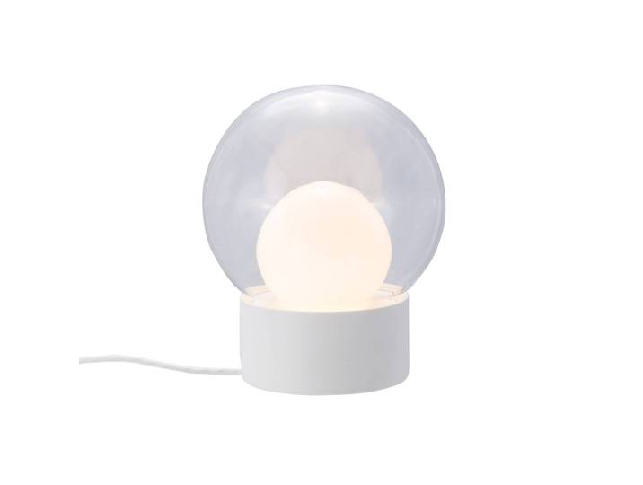 pulpo Designer Tischlampe Boule Small, weiß / opal, für Wohn- / Esszimmer, Keramik, Design
