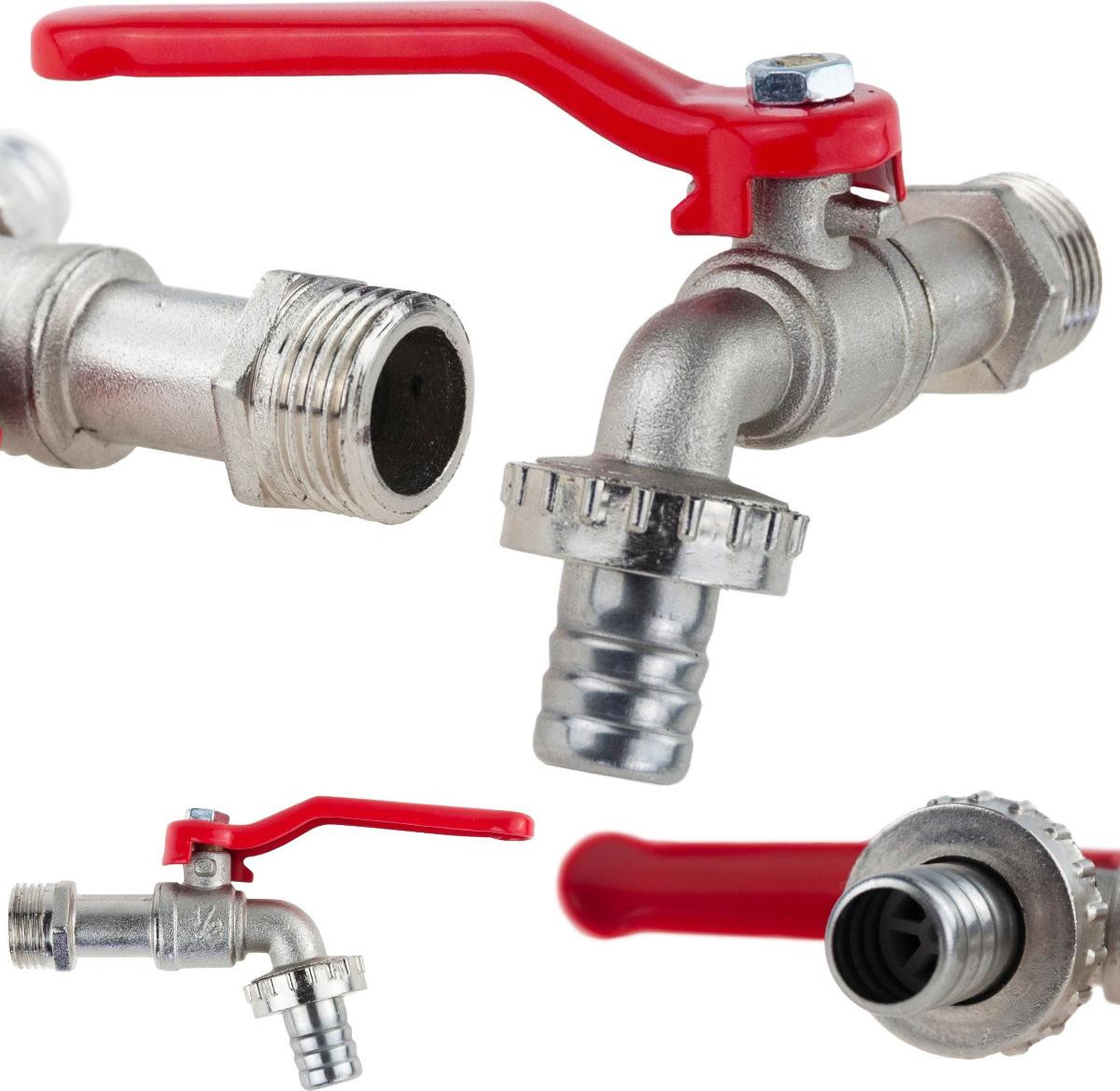 1/2 inch kogelafsluiter voor Mauzer vaten voor tuin en watertoevoer