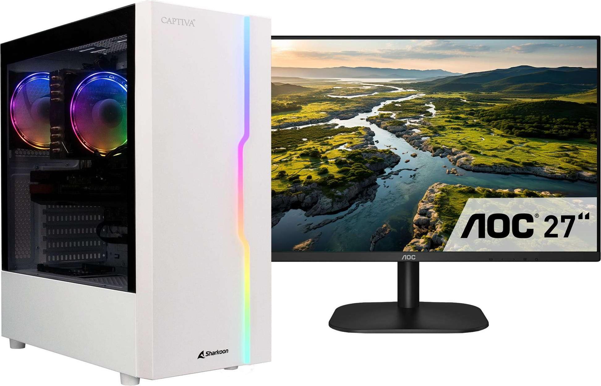 CAPTIVA Business/Office R78-399 TFT Bundle, 3,9 GHz, AMD Ryzen 5, 5600G, 16 GB, DDR4-SDRAM, 1 TB