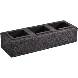 WESERWABEN® Mauersteine Trend-Line Long Lava anthrazit crush® Long Mauerstein 1 1⁄2