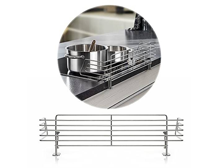 reer CLASSIC Herdschutzgitter aus Edelstahl 65 cm spühlmaschinenfestes Herdgitter stabile Herdsicherung ohne Bohren Kinder Herdschutz Kindersicherung für Ceranfeld & Induktion