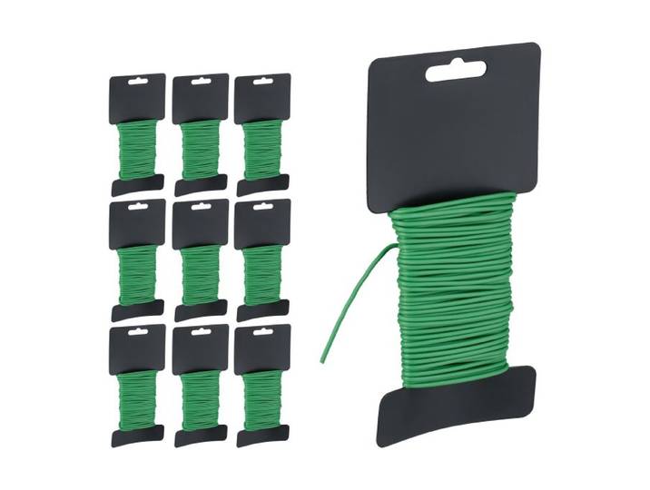Relaxdays Lot de 10 fils de fer 2,5 mm x 10 m