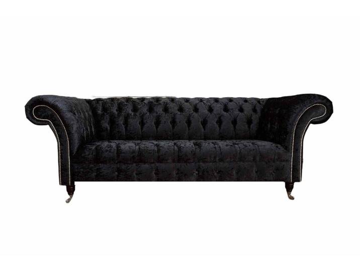 Xlmoebel Chesterfield-Sofa Luxus Textil Zweisitzer Sofa Polster Couch im Chesterfield-Stil, Sofa 1 Teile, Made in Europa