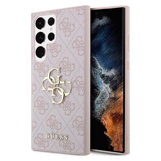 Guess 4G Metal Logo Case (Samsung Galaxy S23 Ultra) (GUHCS23L4GMGPI)