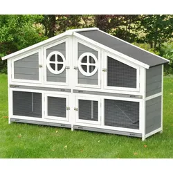 Nanook Kleintierstall Momo XXL grau 164 x 48 x 110 cm