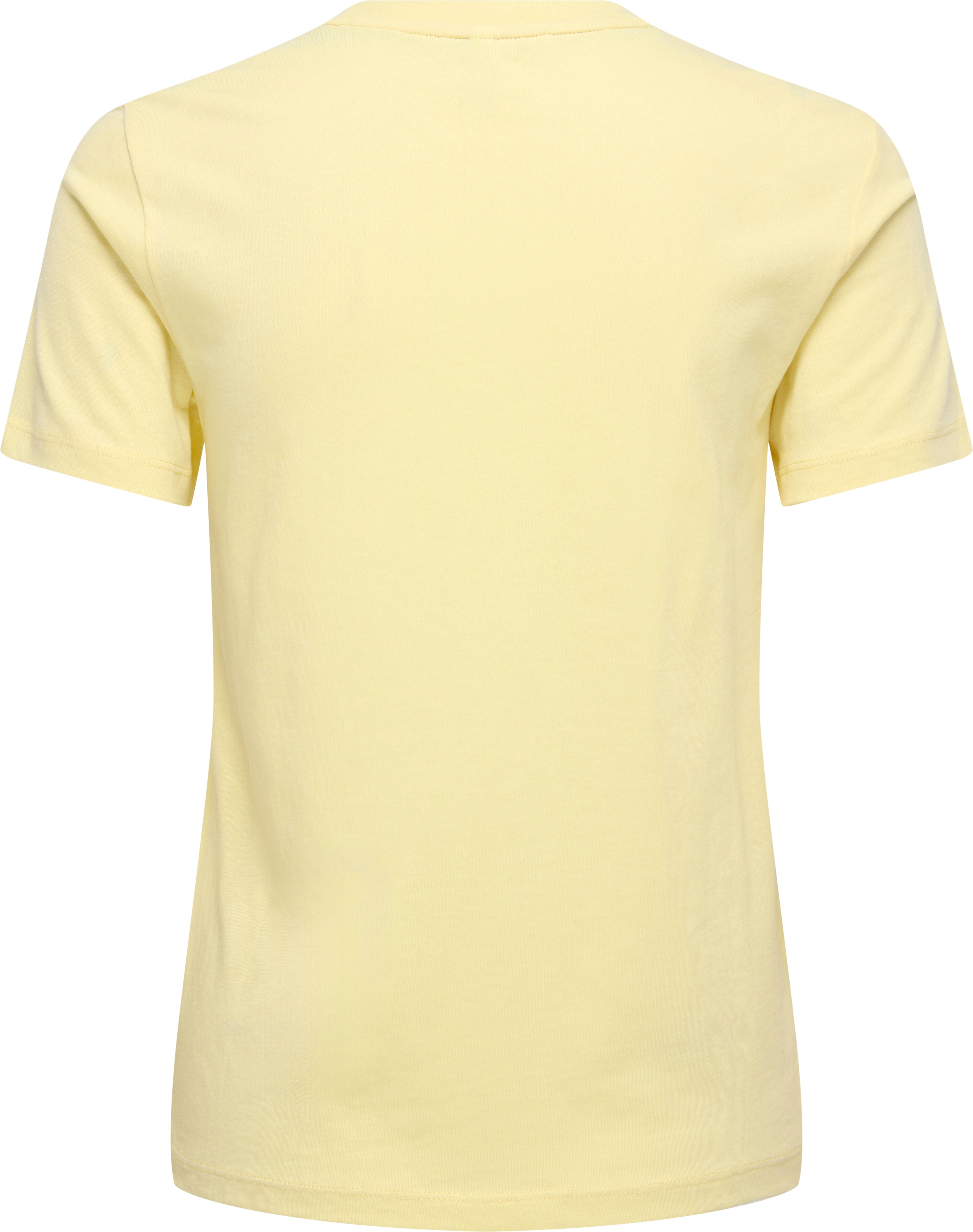 Kurzarmshirt ONLY CARMAKOMA "CARKITA LIFE S/S PEARL TOP JRS", Damen, Gr. M, sunlight aop:lemon, Jersey, Obermaterial: 100% Baumwolle, bedruckt, normal, Rundhals, Shirts Kurzarmshirt sunlight aop:lemon M