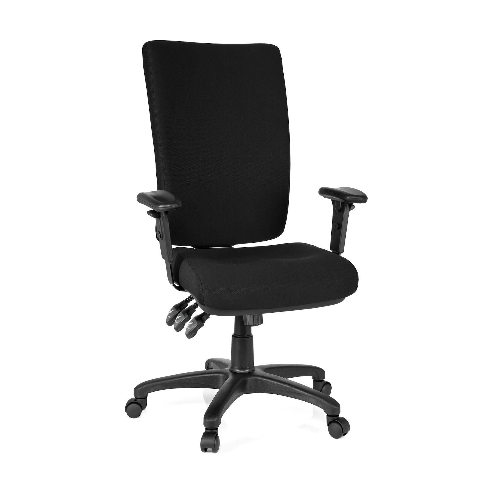 hjh OFFICE Profi Bürostuhl ZENIT HIGH Stoff mit Armlehnen (höhenverstellbar)