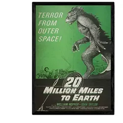 POSTER Vintage 20.000.000 Meilen A4 Rahmenlos