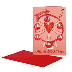 Legami Glückwunschkarte mit Applikation Love Wheel - Valentin 2026