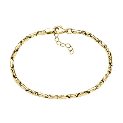 Armband VIVANCE "375/- Gelbgold glanz", gelb, Armbänder, Damen, 19cm, Gold, glänzend, Armband