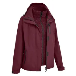 Maul Damen Miltenberg 3in1 Jacke - 48 - wine red