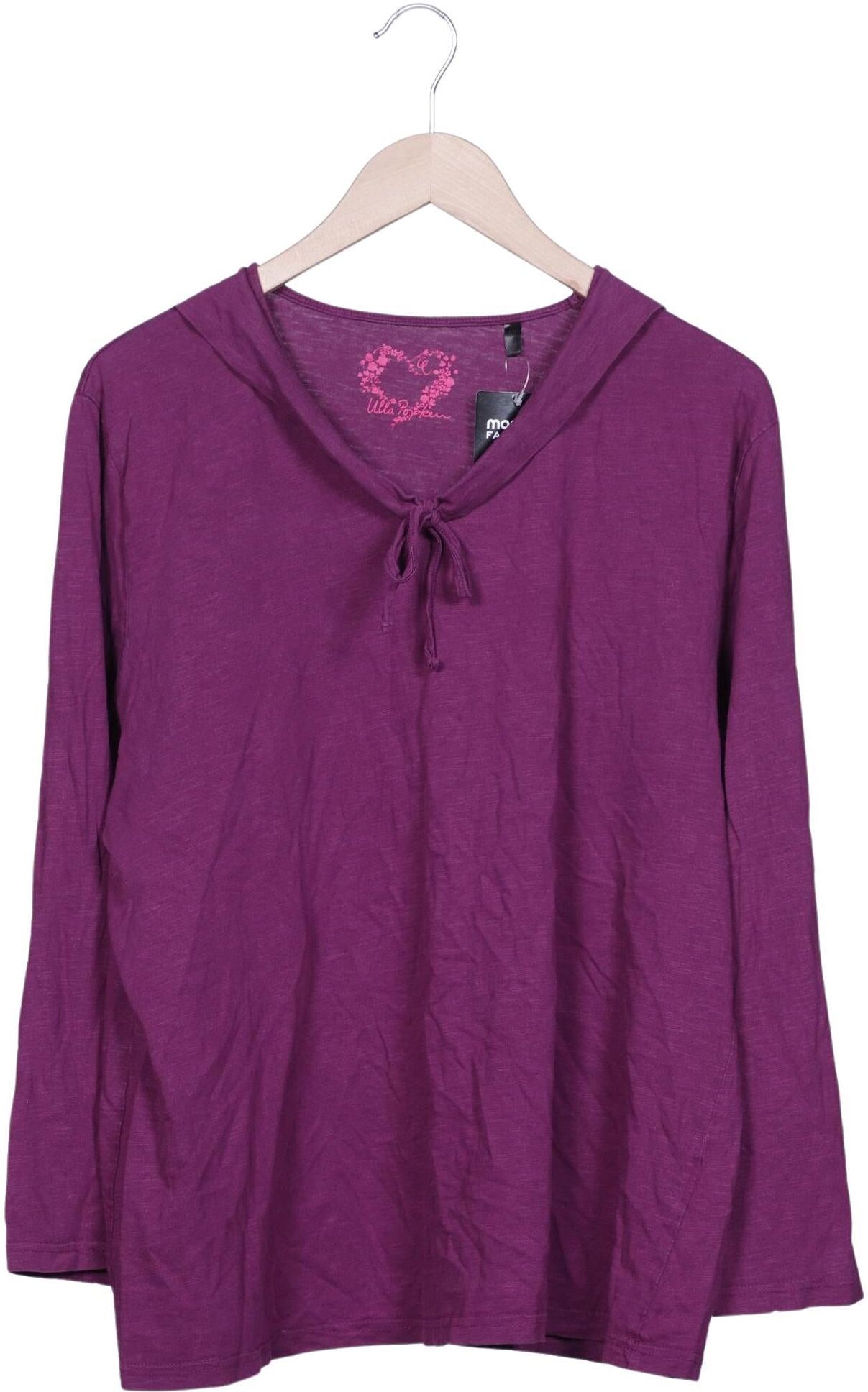 Ulla Popken Damen Langarmshirt, Lila, Gr. XL, Baumwolle - Second Hand