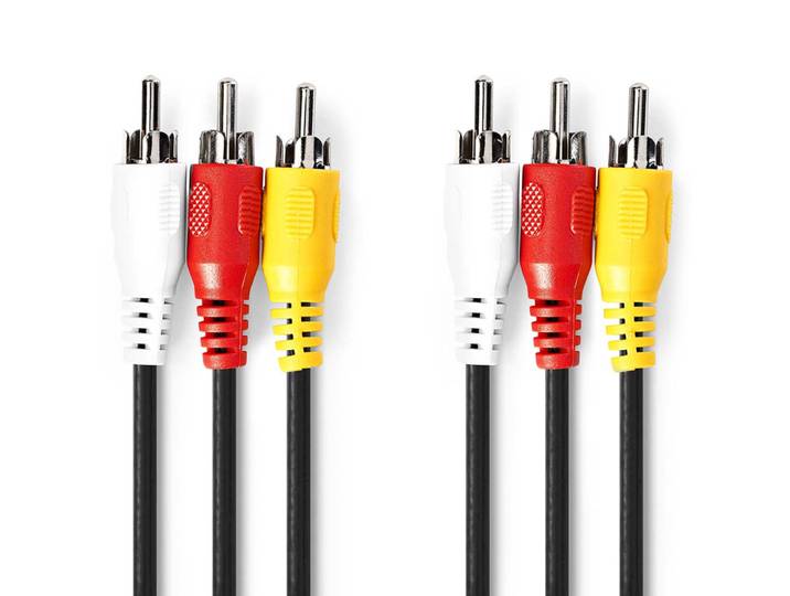 Composite-Videokabel, 1.5m, schwarz