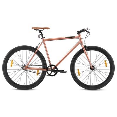 Singlespeed BIKESTAR Gr. 53, beige, Fahrräder, 53cm, 28 Zoll (71,12cm), für Damen und Herren