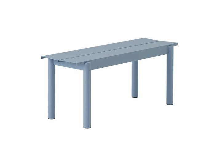Muuto Linear steel bench Stahlbank 110cm Pale blue