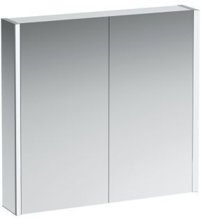 LAUFEN Frame 25 LED-Spiegelschrank 4085039001451, 80cm, 2 Türen, Seite weiß