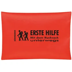 Erste-Hilfe-Tasche Mit dem Rucksack unterwegs orange