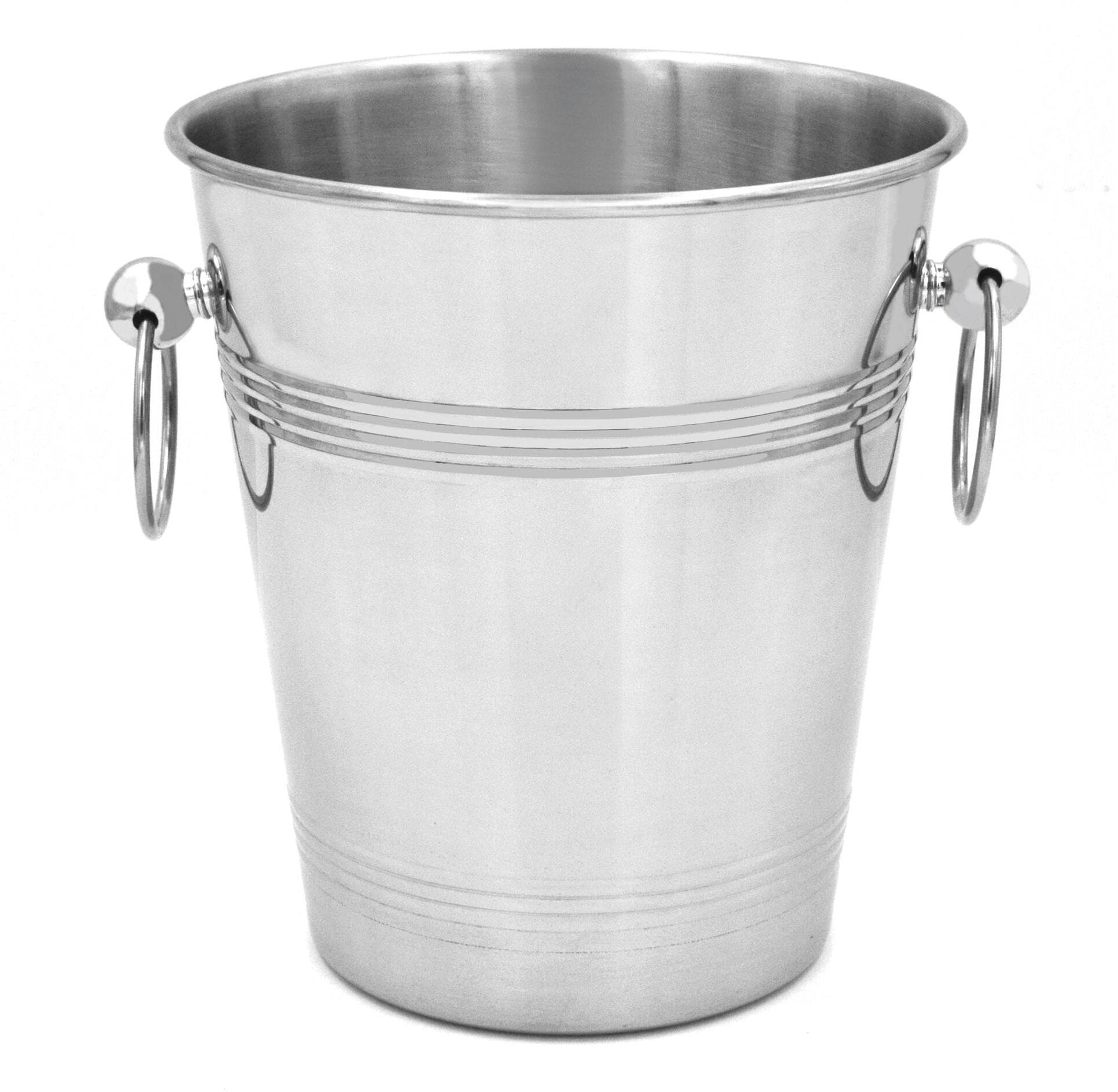 Wein- und Sektkühler "Silber", silber (silberfarben), B:20cm H:22,5cm, Edelstahl, Eiskübel, Wein- und Sektkühler silberfarben Einheitsgröße