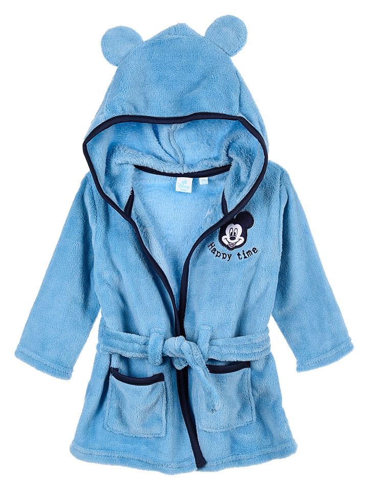Disney Mickey Mouse Bademantel "Mickey" in Hellblau - 86