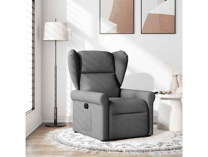vidaXL Relaxsessel, Relaxsessel Dunkelgrau Stoff