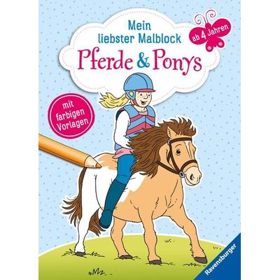 Mein liebster Malblock ab 4 Jahren: Pferde & Ponys, Taschenbuch von , Ravensburger Verlag GmbH