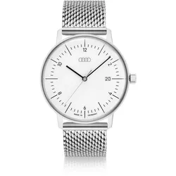 Audi Uhr silber / weiß 3102500400