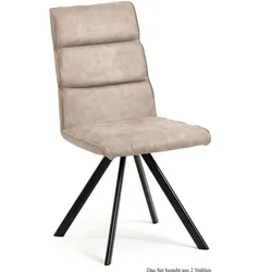 ESSZIMMERSTUHL (2er-Set) Ddene 47x92x60 Schwarz/Natur