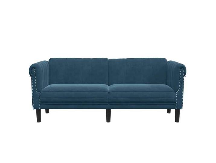 Meuble Sofa - HAOSHOP - Canapé à 2 places bleu velours&01_122779