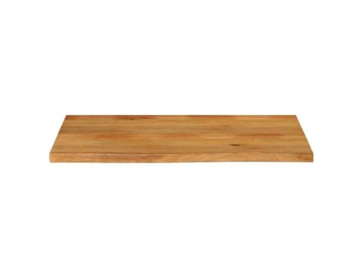 KTHLBRH Tischplatte mit lebenden Kanten, 110 x 60 x 2,5 cm, Massivholz Eichenholz-Finish, glatte Oberfläche, leicht zu reinigen, 1 Seitenkante