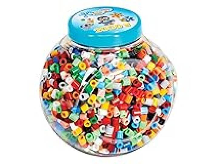 HAMA - Pot de 2000 perles à repasser taille Maxi - Mélange de 12 couleurs - Loisirs créatifs